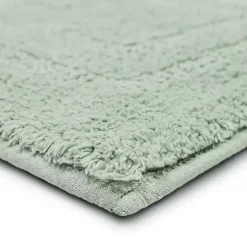 Kirklands Home Bathroom Rugs|Seaglass Reversible Cotton Bath Mat, 45 in. Green