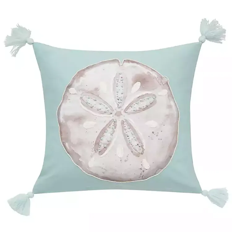 Online Seaglass Sand Dollar Pillow Pillows