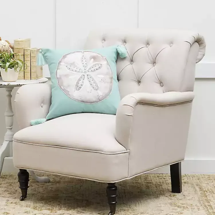 Online Seaglass Sand Dollar Pillow Pillows