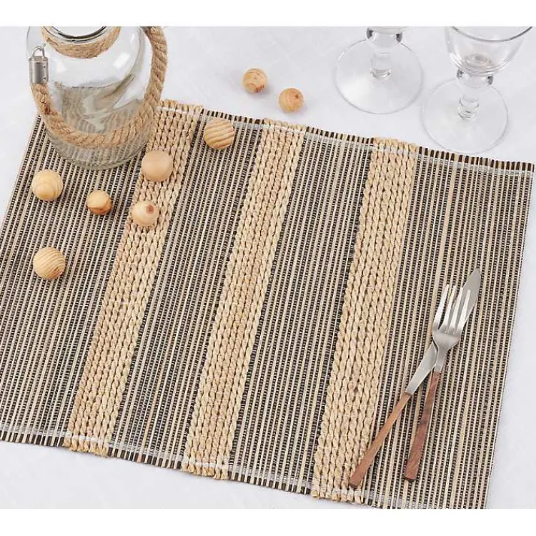 Kirklands Home Table Linens|Seagrass Striped 4-pc. Placemat Set