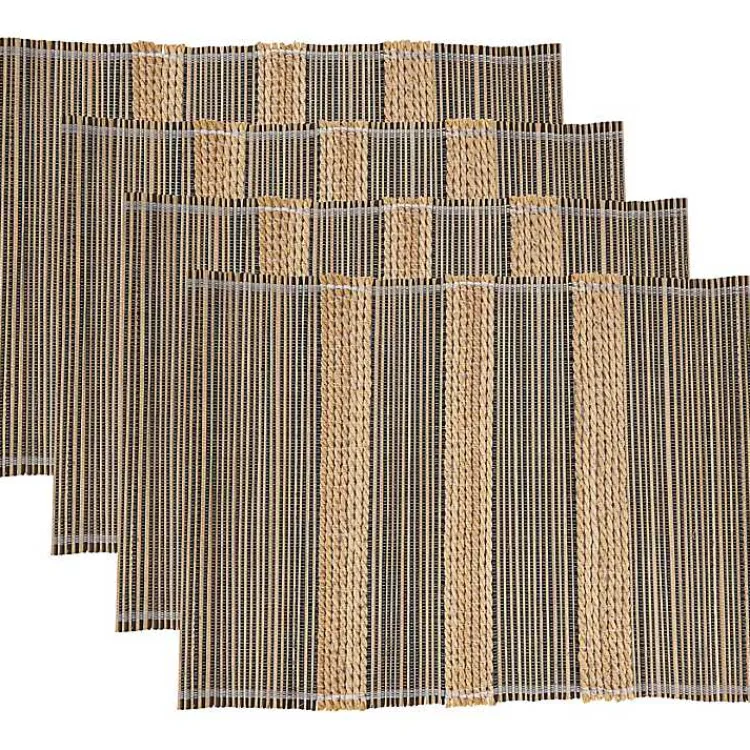Kirklands Home Table Linens|Seagrass Striped 4-pc. Placemat Set