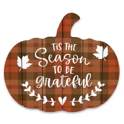 Best Season to Be Grateful Pumpkin Wall Plaque Fall