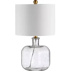 Kirklands Home Table Lamps|Seeded Glass Armena Table Lamp White