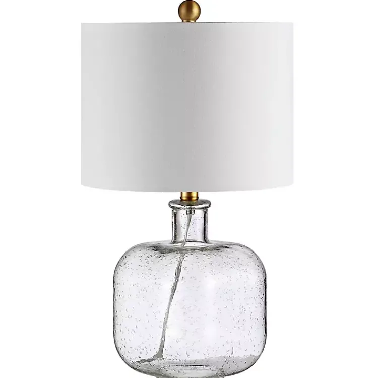 Kirklands Home Table Lamps|Seeded Glass Armena Table Lamp White