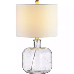Kirklands Home Table Lamps|Seeded Glass Armena Table Lamp White