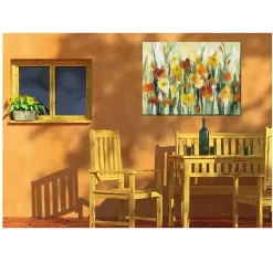 Kirklands Home Outdoor Wall Decor|September Flowers Outdoor Canvas Art Print