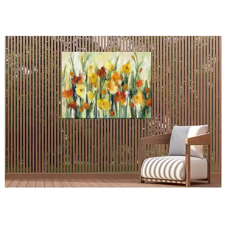 Kirklands Home Outdoor Wall Decor|September Flowers Outdoor Canvas Art Print