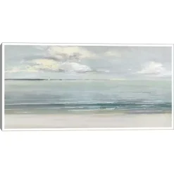 Kirklands Home Canvas Art|Serene Sound Framed Canvas Art Print Multi
