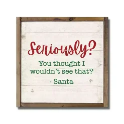 New Seriously See That Christmas Wall Plaque Christmas Art & Wall Decor