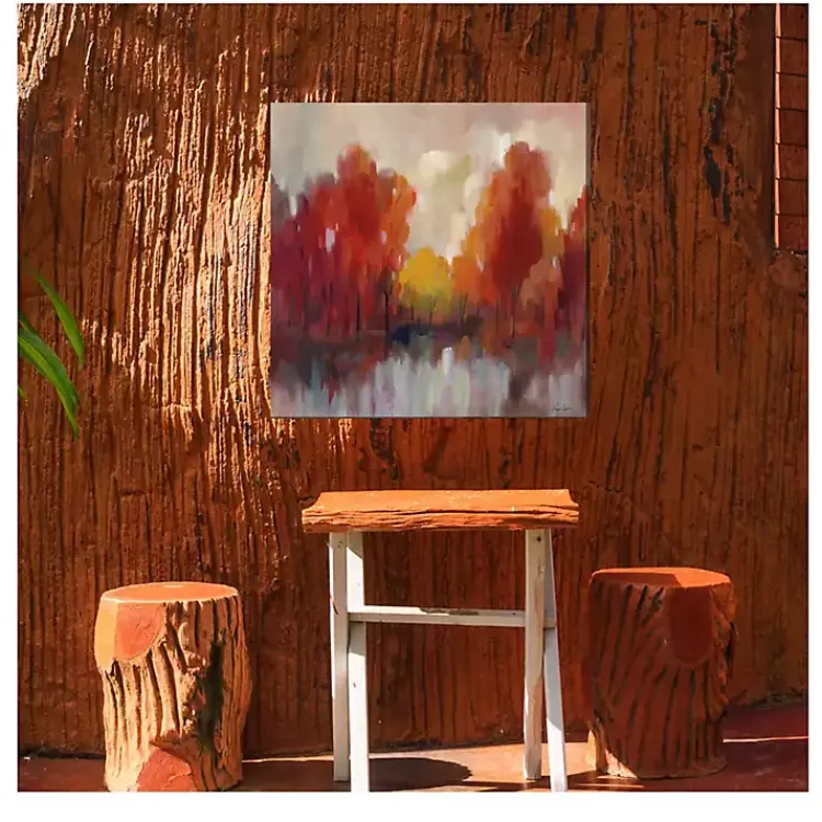 Kirklands Home Outdoor Wall Decor|Shades of Fall Outdoor Canvas Art Print