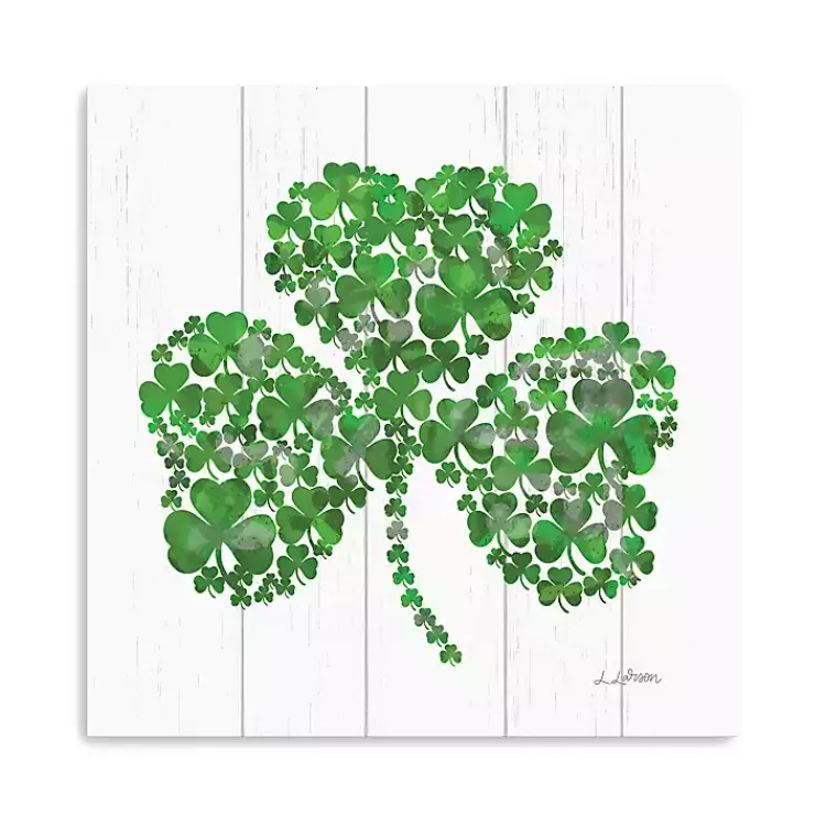 Sale Shamrock Mosaic Canvas Art Print St Patricks Day Decorations