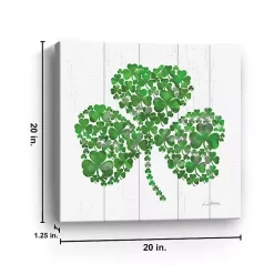 Sale Shamrock Mosaic Canvas Art Print St Patricks Day Decorations