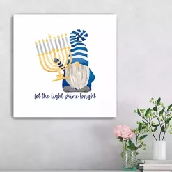 Outlet Shine Bright Menorah Gnome Canvas Art Print Hanukkah Decorations