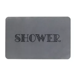 Kirklands Home Bathroom Rugs|Shower Stone Bath Mat Gray