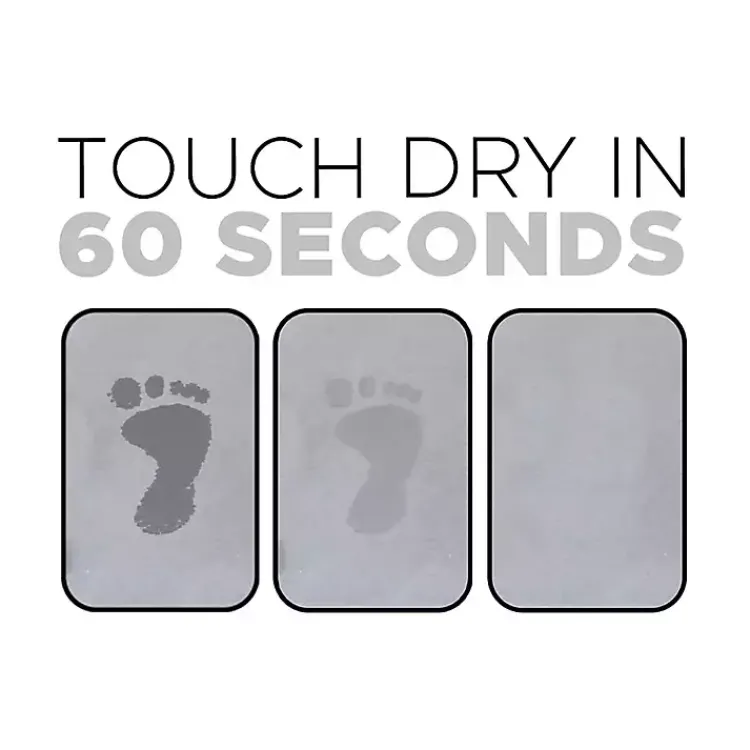 Kirklands Home Bathroom Rugs|Shower Stone Bath Mat Gray