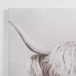 Kirklands Home Canvas Art|Shy Highland Cow Canvas Art Print