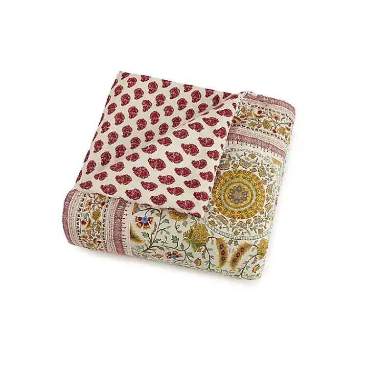 Kirklands Home Comforters|Shyla Yellow Vinework King 5-pc. Comforter Set