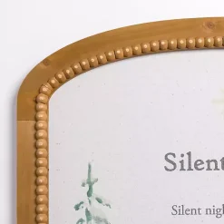 Clearance Silent Night Arch Beaded Wall Plaque Christmas Art & Wall Decor