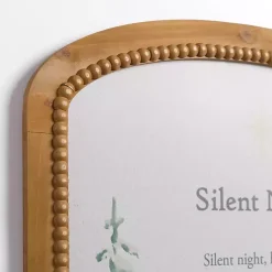 Clearance Silent Night Arch Beaded Wall Plaque Christmas Art & Wall Decor