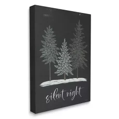 Outlet Silent Night Forest Canvas Wall Plaque Christmas Art & Wall Decor