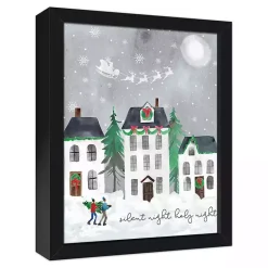 Outlet Silent Night Holy Night Canvas Wall Plaque Christmas Art & Wall Decor