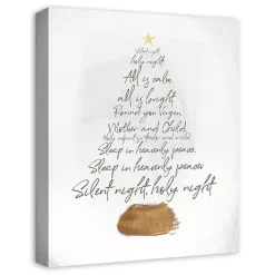 Outlet Silent Night Tree Canvas Art Print Christmas Art & Wall Decor