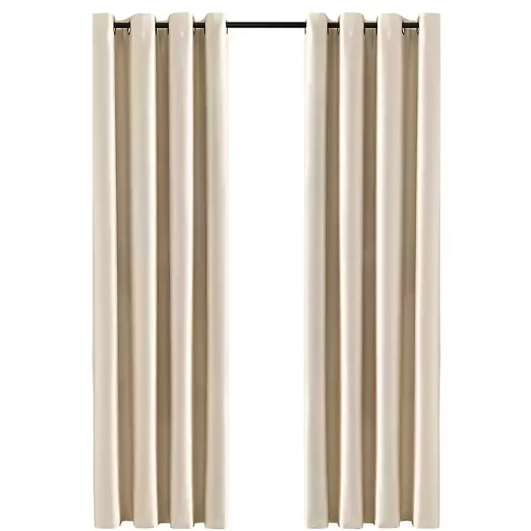 Kirklands Home Curtains & Drapes|Silky Wheat Blackout Curtain Panel, 95 in. Gold