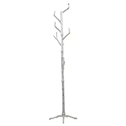 Kirklands Home Entryway Furniture|Silver Aluminum Tree Branch Coat Rack