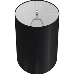 Kirklands Home Table Lamps|Silver and Tapered Table Lamps, Set of 2 Black