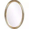 Kirklands Home Decorative Mirrors|Silver and Gold Carlton Oval Wall Mirror