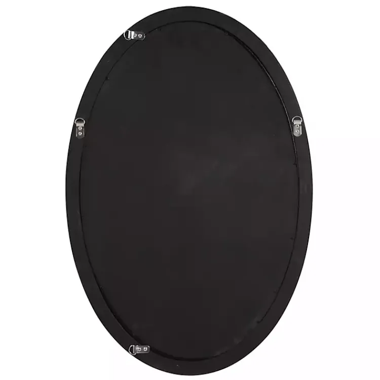 Kirklands Home Decorative Mirrors|Silver and Gold Carlton Oval Wall Mirror