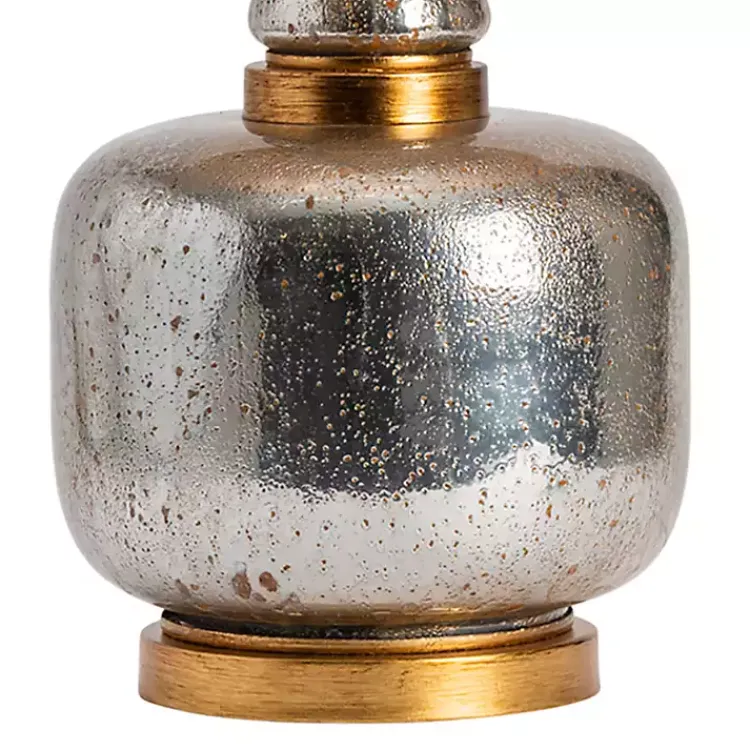 Kirklands Home Table Lamps|Silver and Gold Mercury Glass Table Lamp White