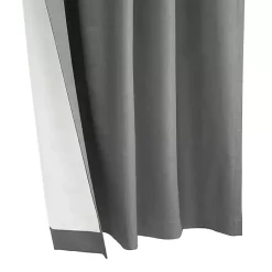 Kirklands Home Curtains & Drapes|Silver Baxter Blackout Curtain Panel, 95 in. Gray