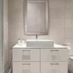 Kirklands Home Decorative Mirrors|Bevel Rectangle Wall Mirror Silver
