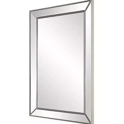 Kirklands Home Decorative Mirrors|Bevel Rectangle Wall Mirror Silver