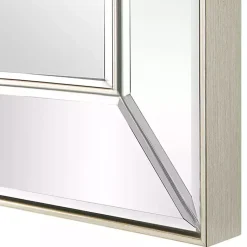 Kirklands Home Decorative Mirrors|Bevel Rectangle Wall Mirror Silver