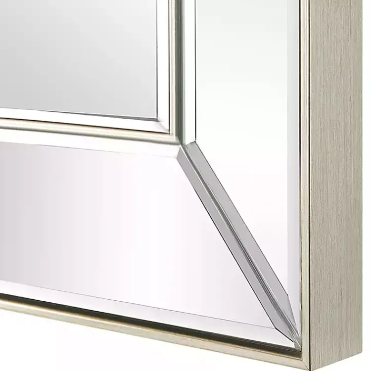 Kirklands Home Decorative Mirrors|Bevel Rectangle Wall Mirror Silver