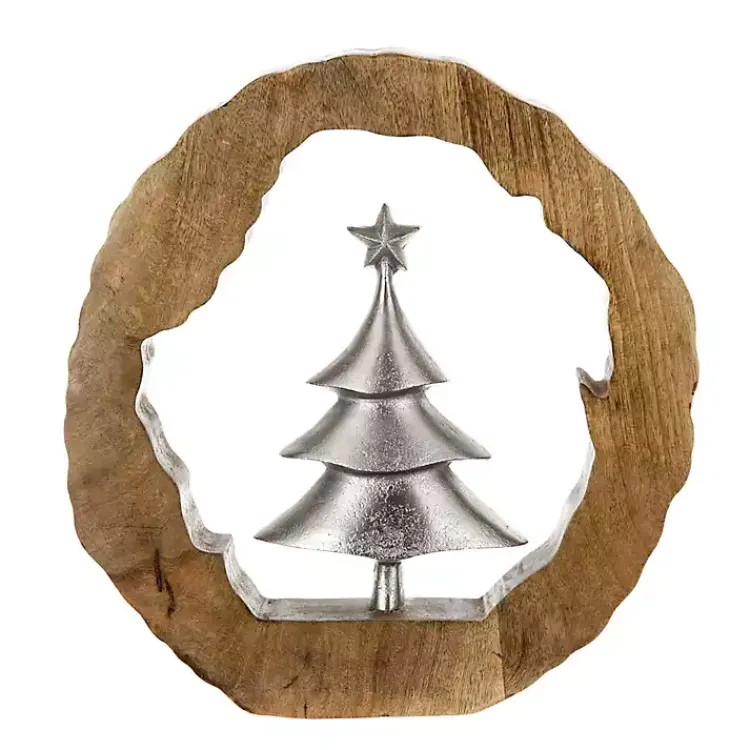 Sale Silver Christmas Tree Wooden Frame Decoration Christmas Decorations