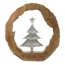 Sale Silver Christmas Tree Wooden Frame Decoration Christmas Decorations