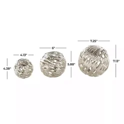 Online Cut-Out Metal Orbs, Set of 3 Bowl Filler