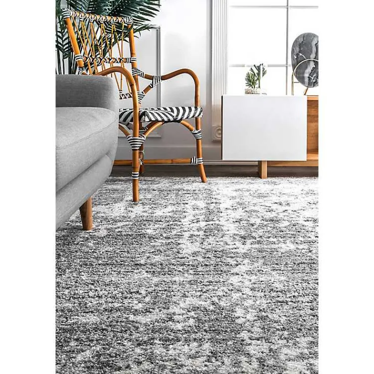 Kirklands Home Area Rugs|Silver Deena Abstract Area Rug, 5x8