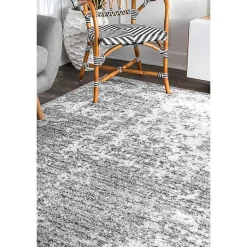Kirklands Home Area Rugs|Silver Deena Abstract Area Rug, 5x8