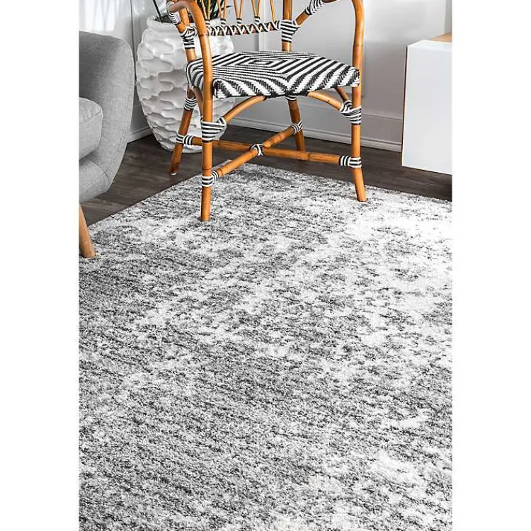 Kirklands Home Area Rugs|Silver Deena Abstract Area Rug, 7x9