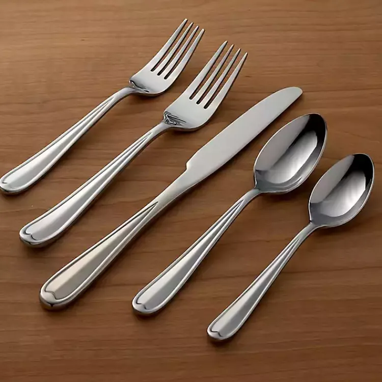 Kirklands Home Flatware & Cutlery|Silver Dylan 20-pc. Everyday Flatware Set