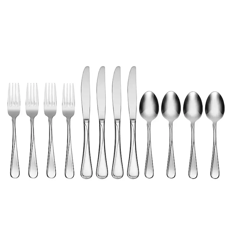 Kirklands Home Flatware & Cutlery|Silver Flight 12-pc. Everyday Flatware Set