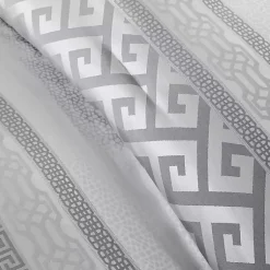 Kirklands Home Comforters|Silver Geometric Stripes 7-pc. King Comforter Set