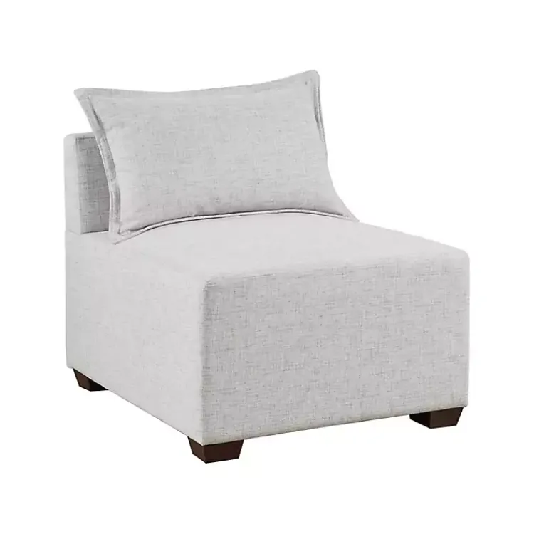 Kirklands Home Sofas & Loveseats|Silver Modular Armless Accent Chair Gray