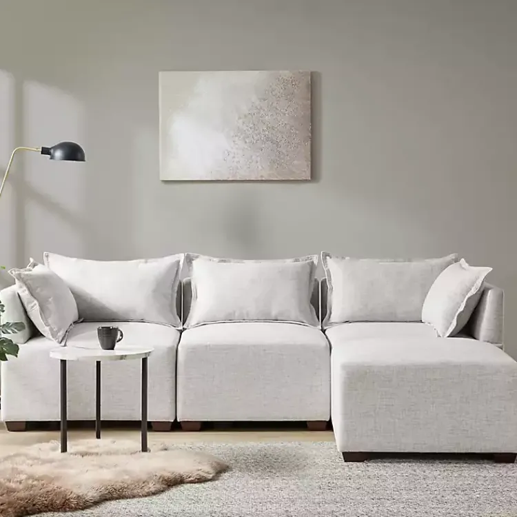 Kirklands Home Sofas & Loveseats|Silver Modular Armless Accent Chair Gray
