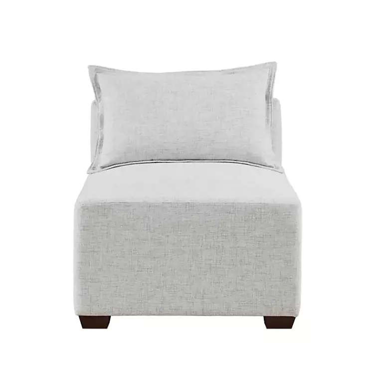 Kirklands Home Sofas & Loveseats|Silver Modular Armless Accent Chair Gray