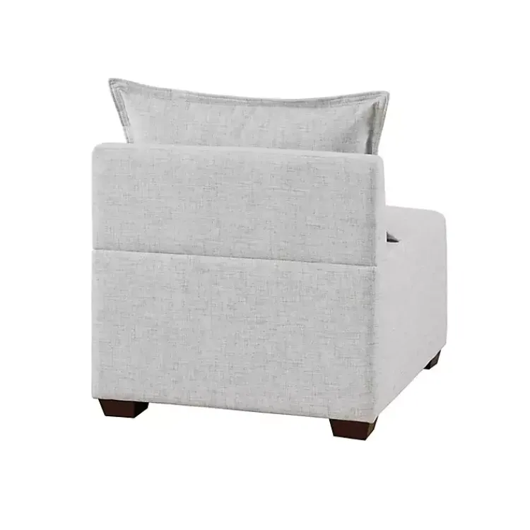 Kirklands Home Sofas & Loveseats|Silver Modular Armless Accent Chair Gray